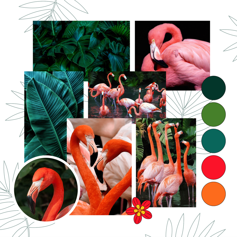 Tropical Flamingos 2