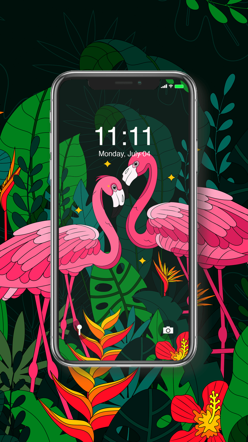 Tropical Flamingos 5