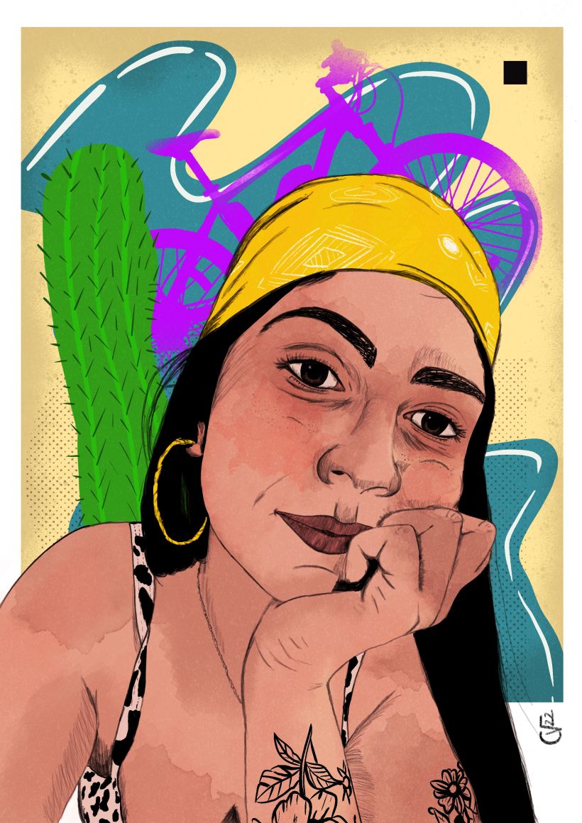 My project for course: Illustrated Portraits with Procreate 2