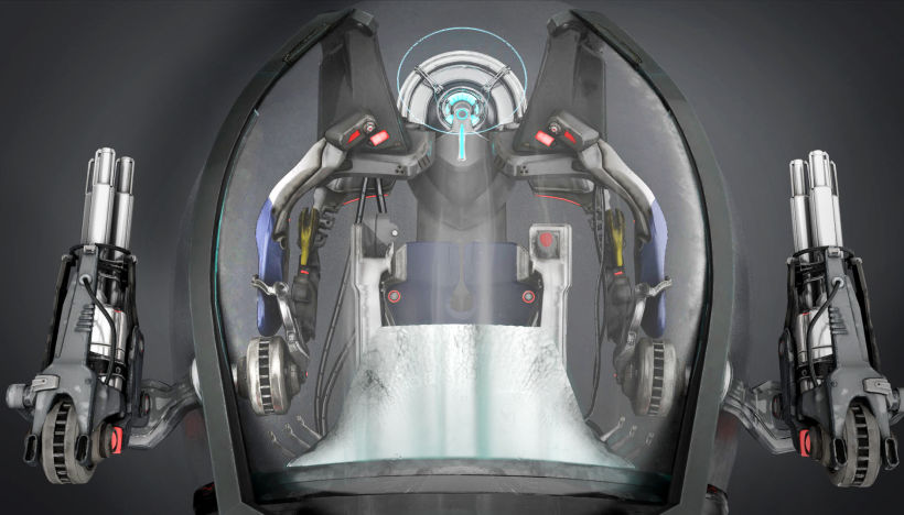 Spaceship Cockpit Concept - Sony XDG and D3T a Keywords Studio. 3