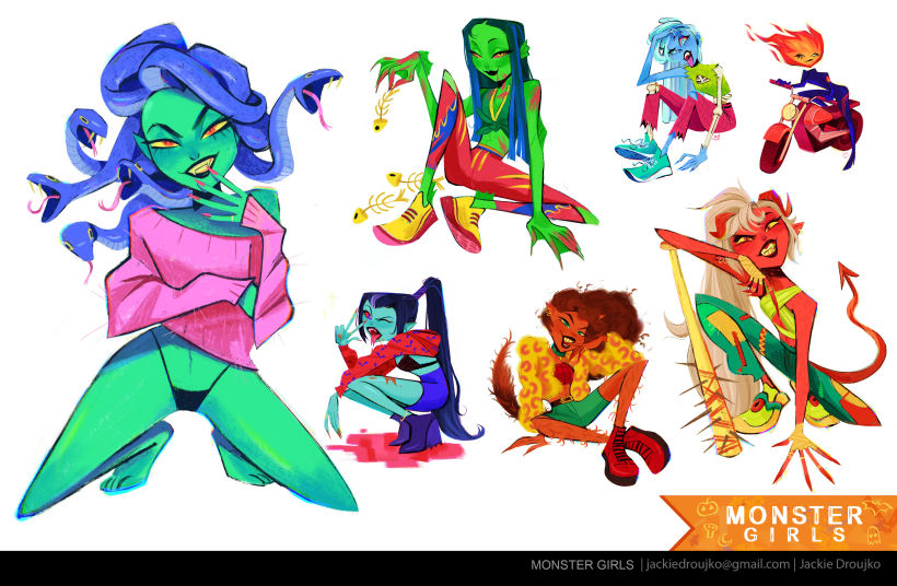 monsters character designs