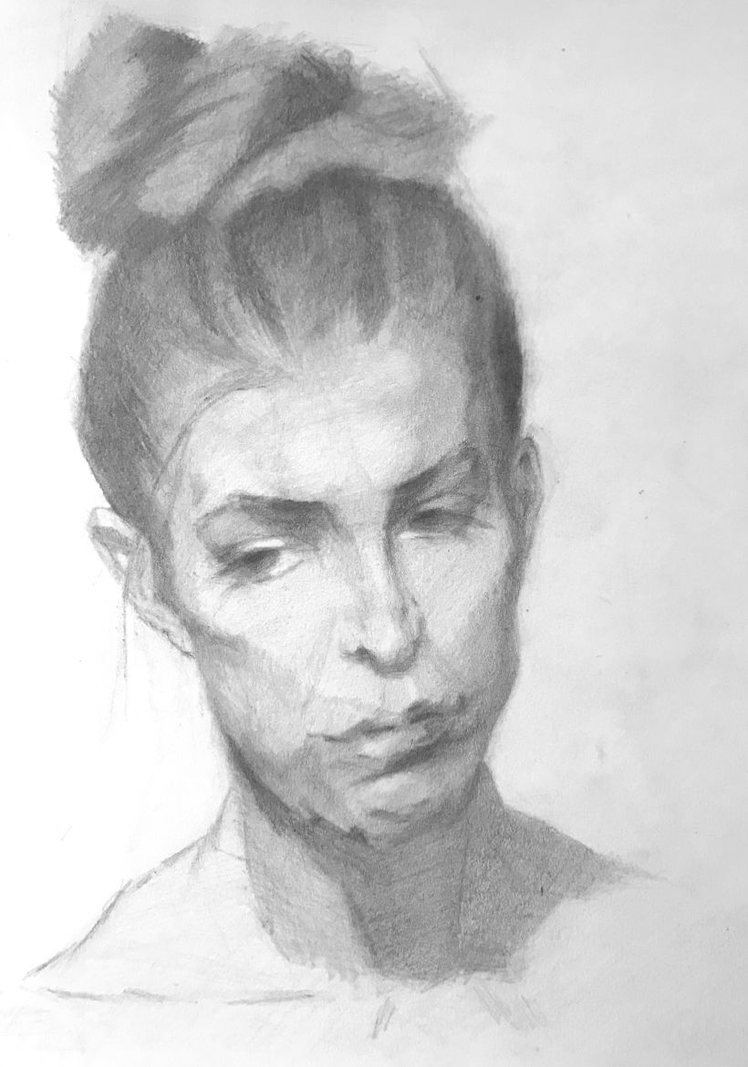 My project for course: Graphite Drawing Techniques for Planar Portraiture 18