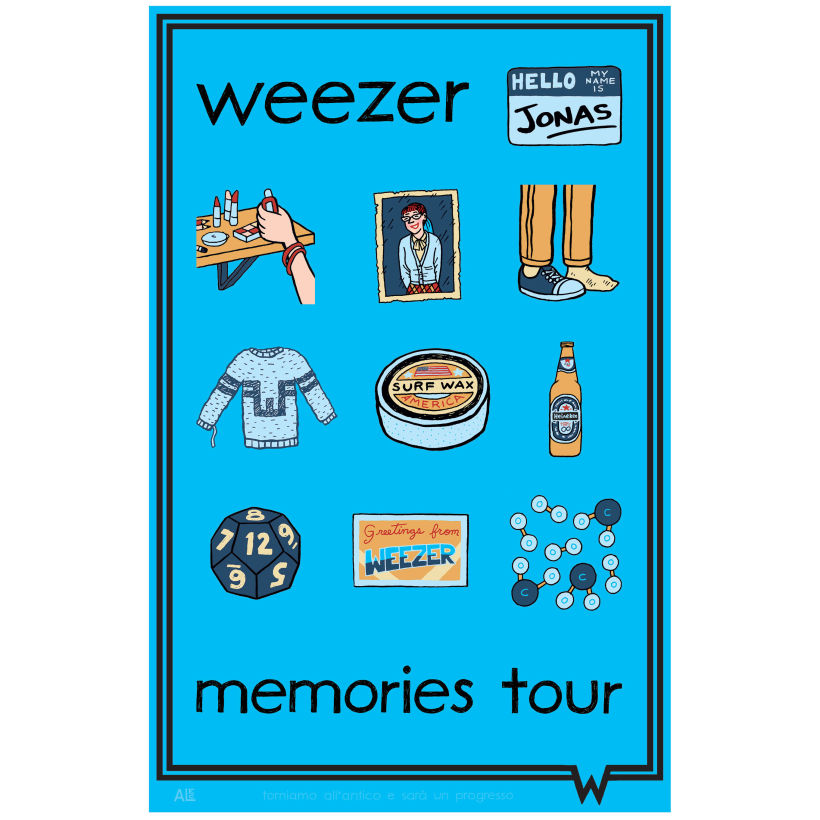 Memories Tour (2010) VIP Poster - The Blue Album