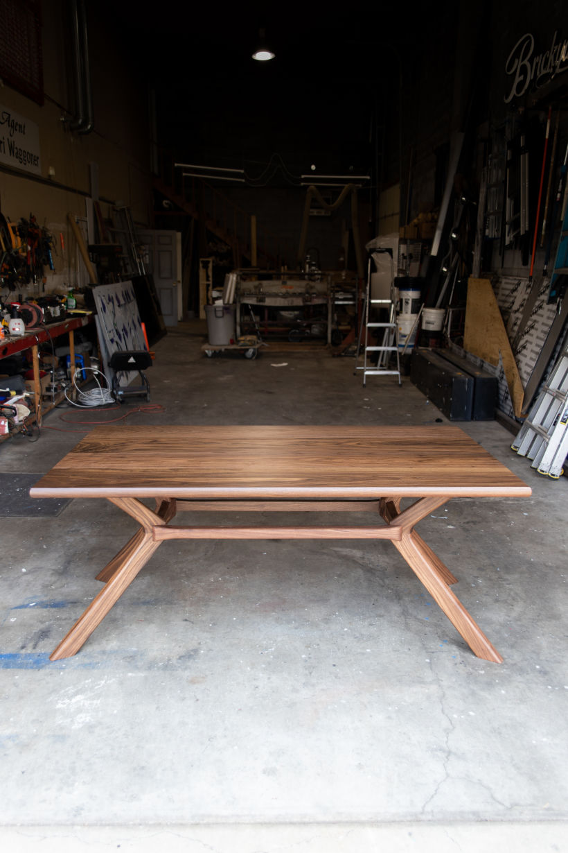 The Kistler Mid Century Modern table in Walnut 1