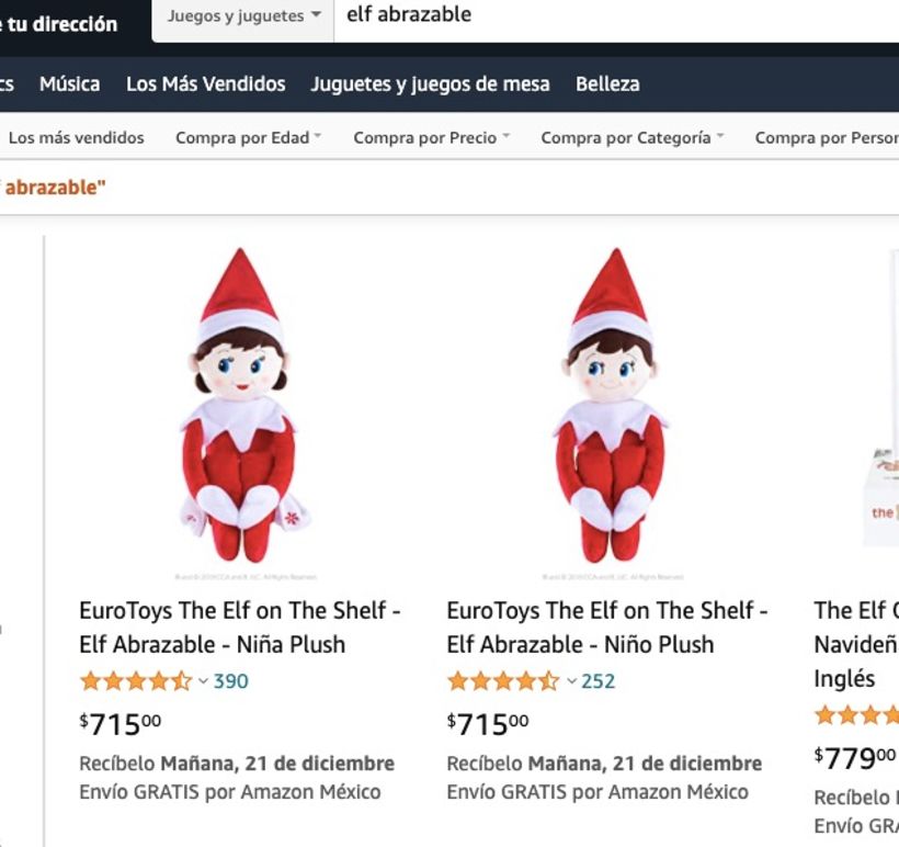 Manejo de Amazon y Mercado Libre- Elf on the shelf 2