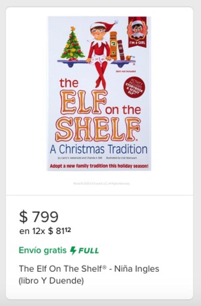 Manejo de Amazon y Mercado Libre- Elf on the shelf 3