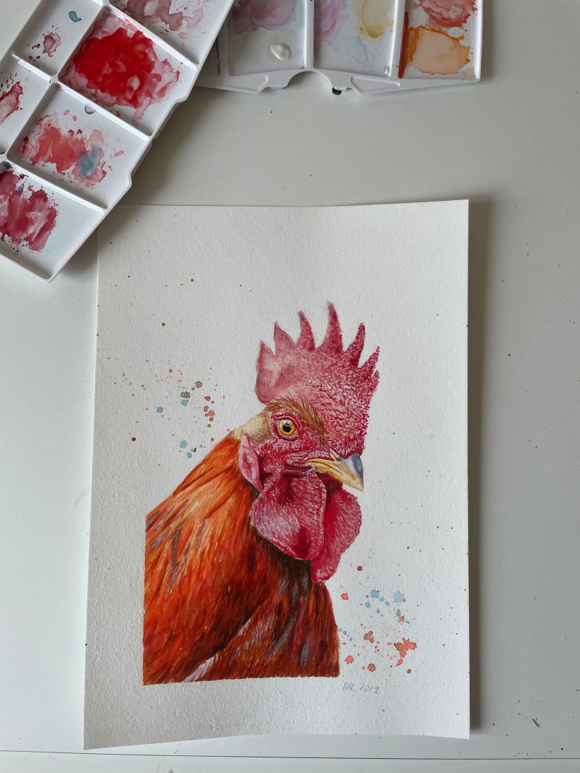 My project for course: Artistic Watercolor Techniques for Illustrating Birds 3