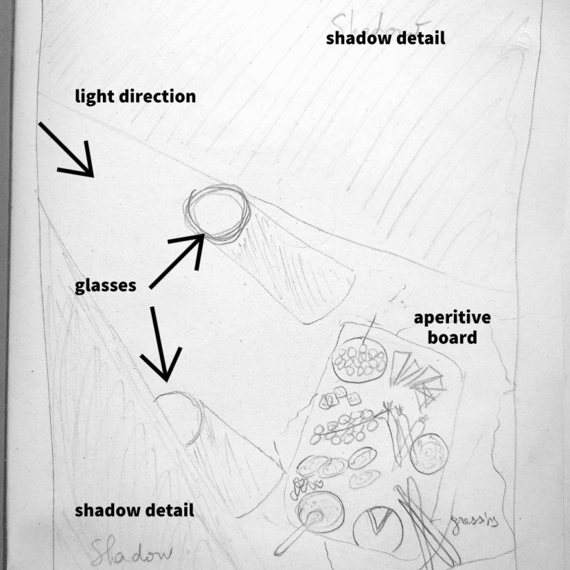 sketch direct sunlight