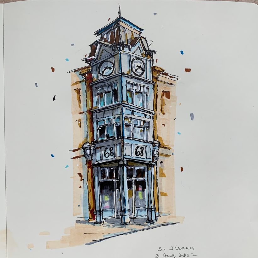 My project for course: Expressive Architectural Sketching with Colored  Markers