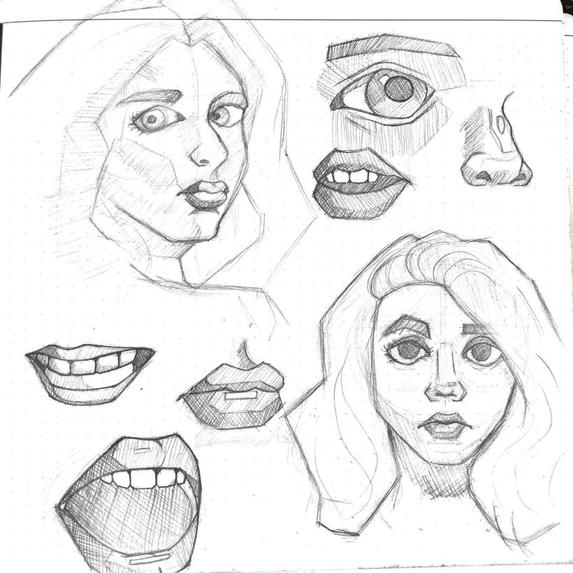 Mi proyecto del curso: Sketchbook de retrato: explora el rostro humano 7