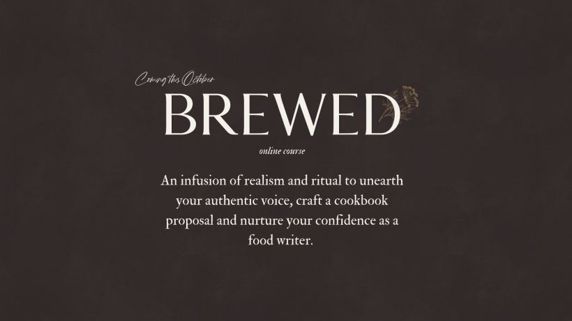 BREWED: online course to craft your cookbook proposal 3