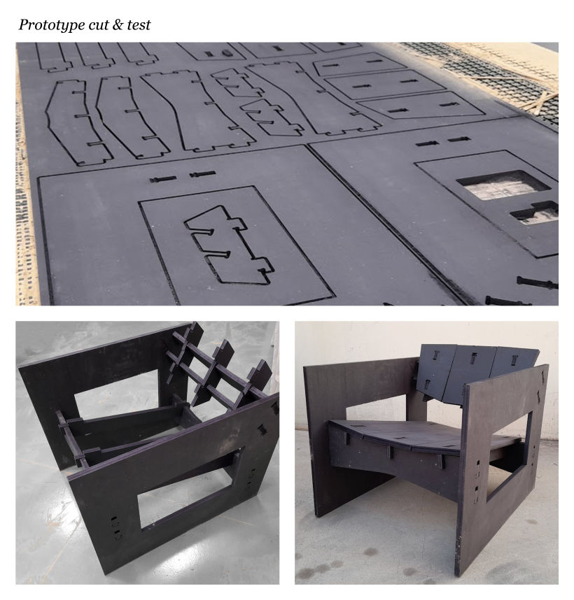 BOLD - Plywood CNC armchair 2