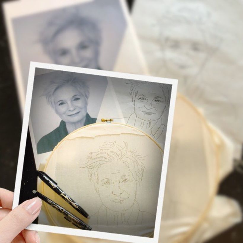 My project for course: Creation of Embroidered Portraits 1