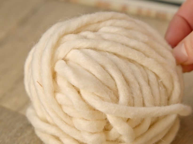 Wool in its roving form is good for macraweave and felting projects.