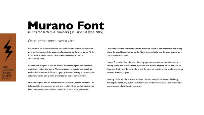 Murano Font · 36 Days Of Type 2019 1