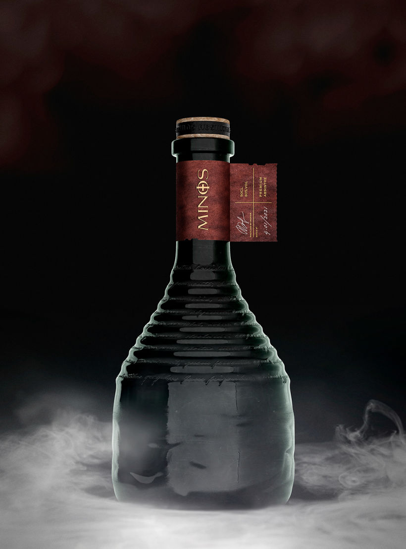 Minos™ Absinthe - Bottle and Packaging Design 1