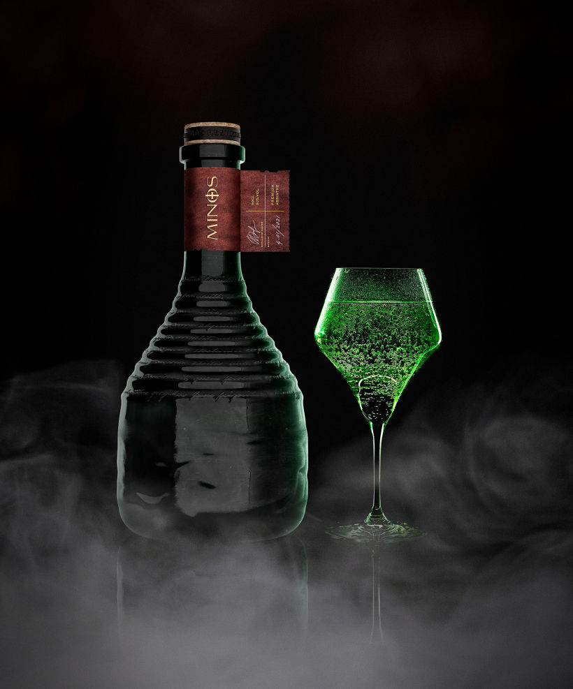Minos™ Absinthe - Bottle and Packaging Design 9