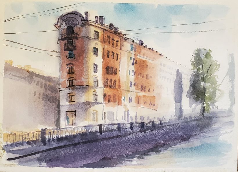 My project for course: Architectural Sketching with Watercolor and Ink 1