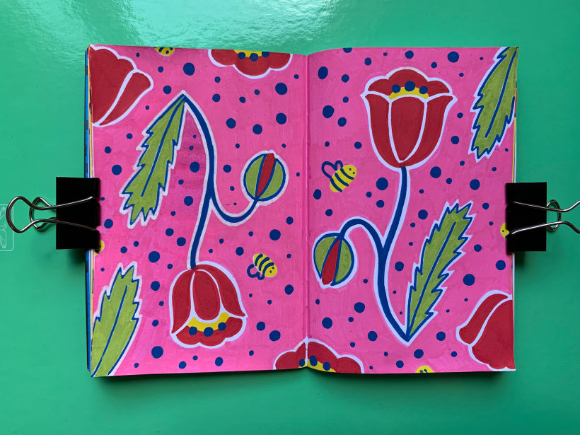 My project for course: "BOTANICAL PATTERNS IN A SKETCHBOOK: CONQUER THE BLANK PAGE" 8