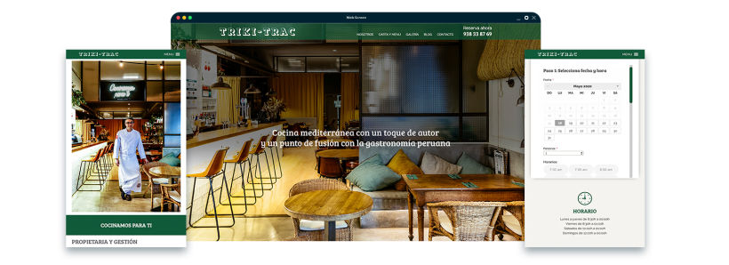 Diseño web restaurante de Barcelona 3