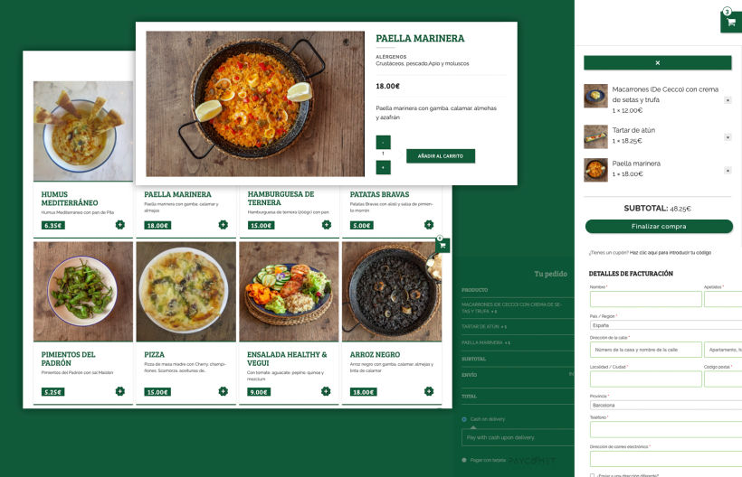 Diseño web restaurante de Barcelona 10
