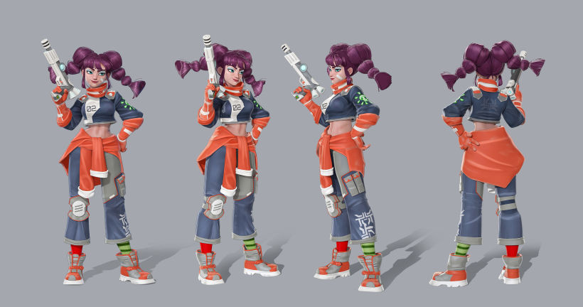 Character design 2D to 3D 6