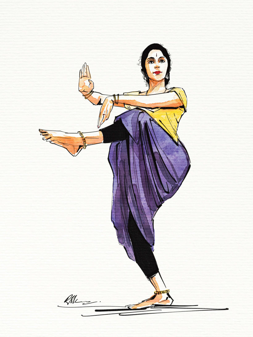 ArtStation - Indian classical dance - Bharatnatyam
