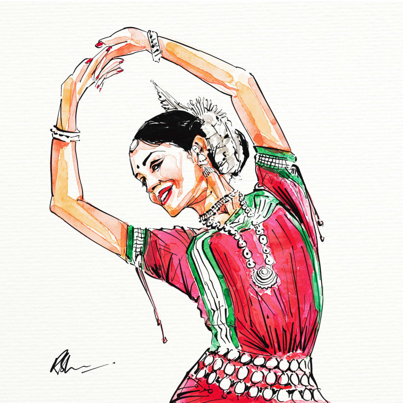 Kathak Drawing Stock Photos and Images - 123RF