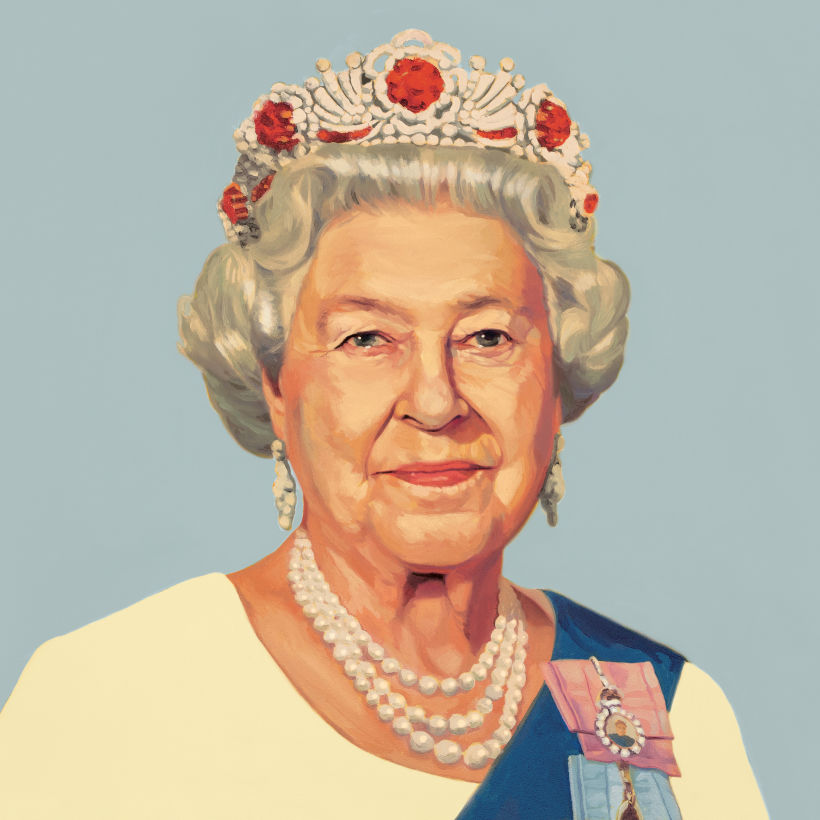 Retrato de la Reina Isabel II 2