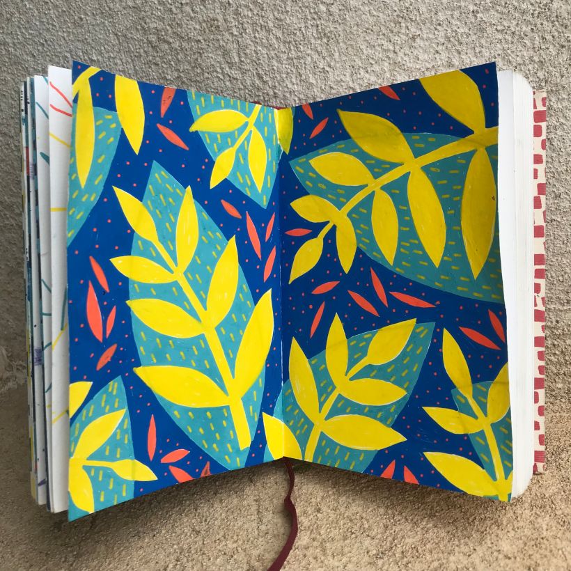 Mi proyecto del curso: Patrones botánicos en sketchbook: conquista la página en blanco 3