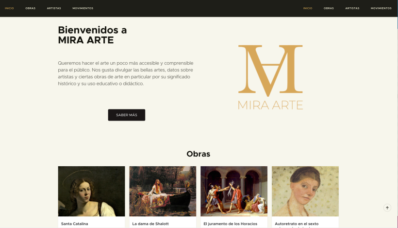 MIRA ARTE: Creación de una web profesional con WordPress 5