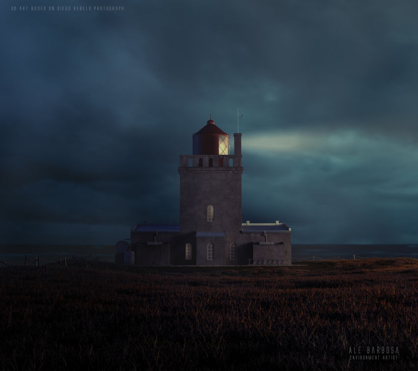 Dyrhólaey Lighthouse 3D 2
