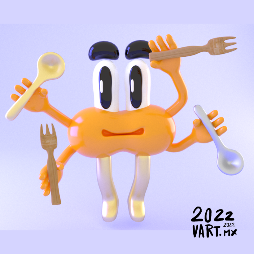 Dinner/Diseño de personaje www.vart.mx Andrés Del Valle