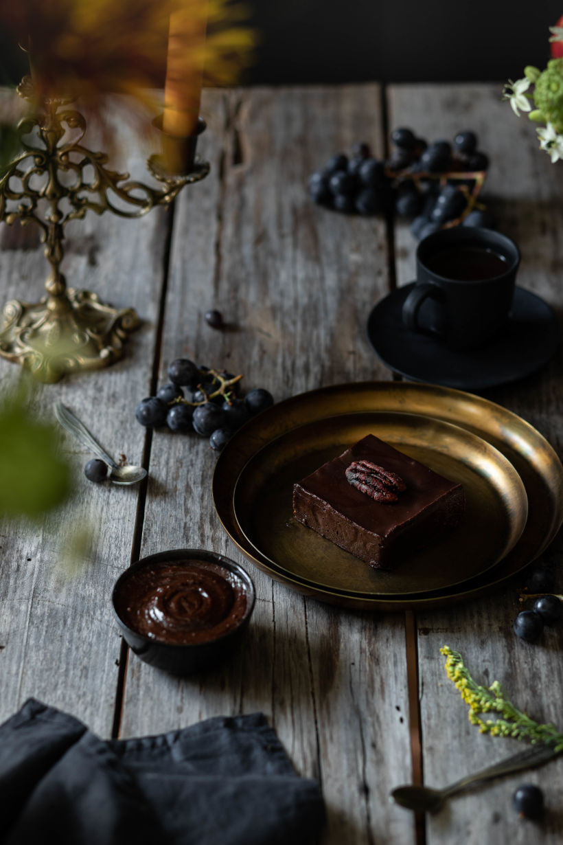 Brownie e Creme de Avelãs com Chocolate
