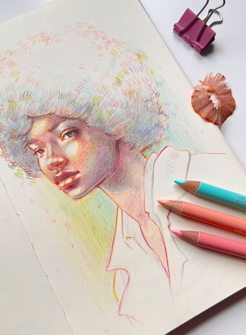 My project for course: Vibrant Portrait Drawing with Colored Pencils 8