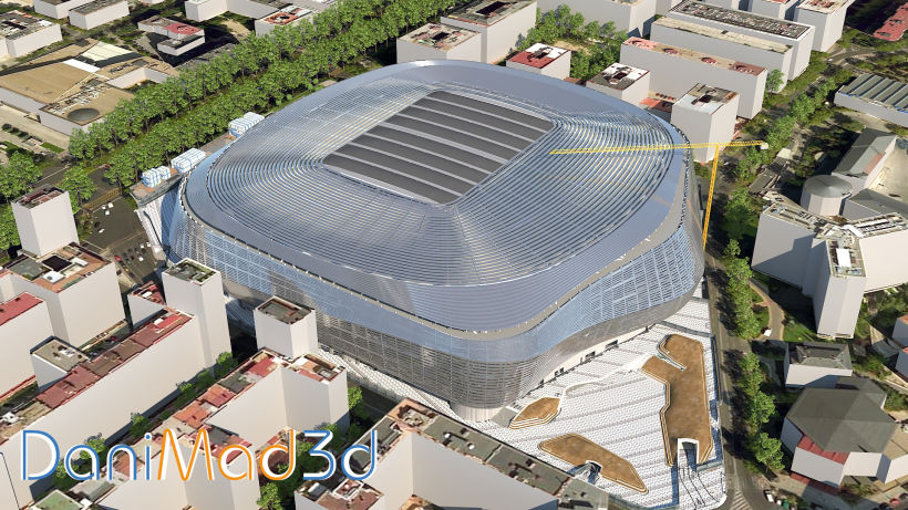 Primera opción de la remodelación del Estadio Santiago Bernabéu. 8