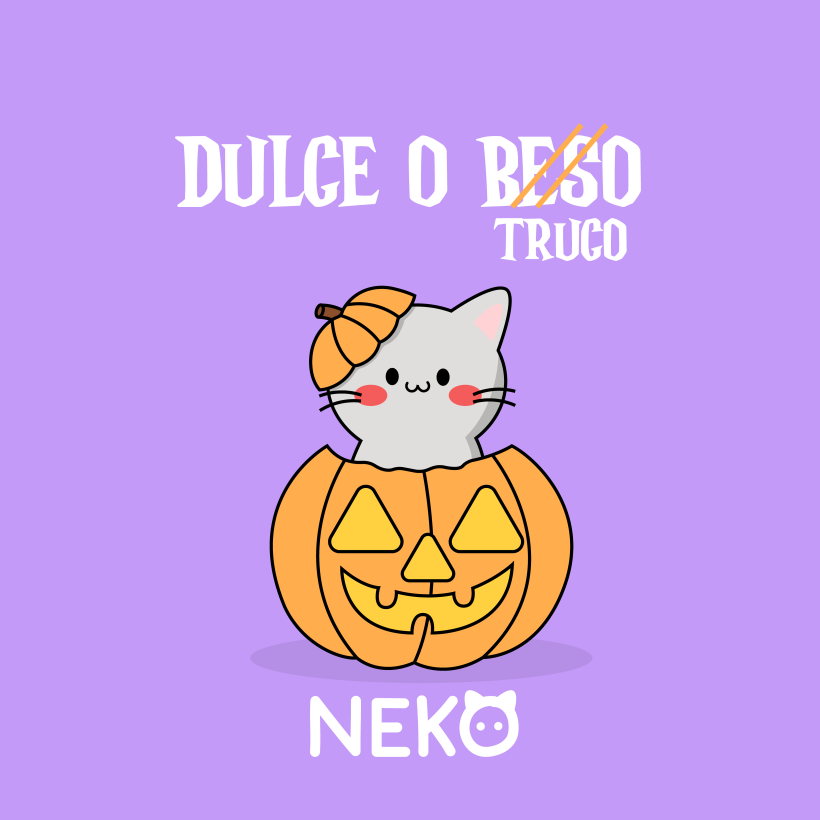 Mi proyecto final es Neko un gato juguetón en halloween 