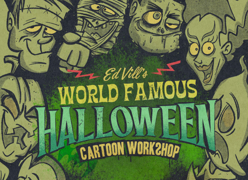 The World Famous Halloween Cartoon Workshop! Este martes 1