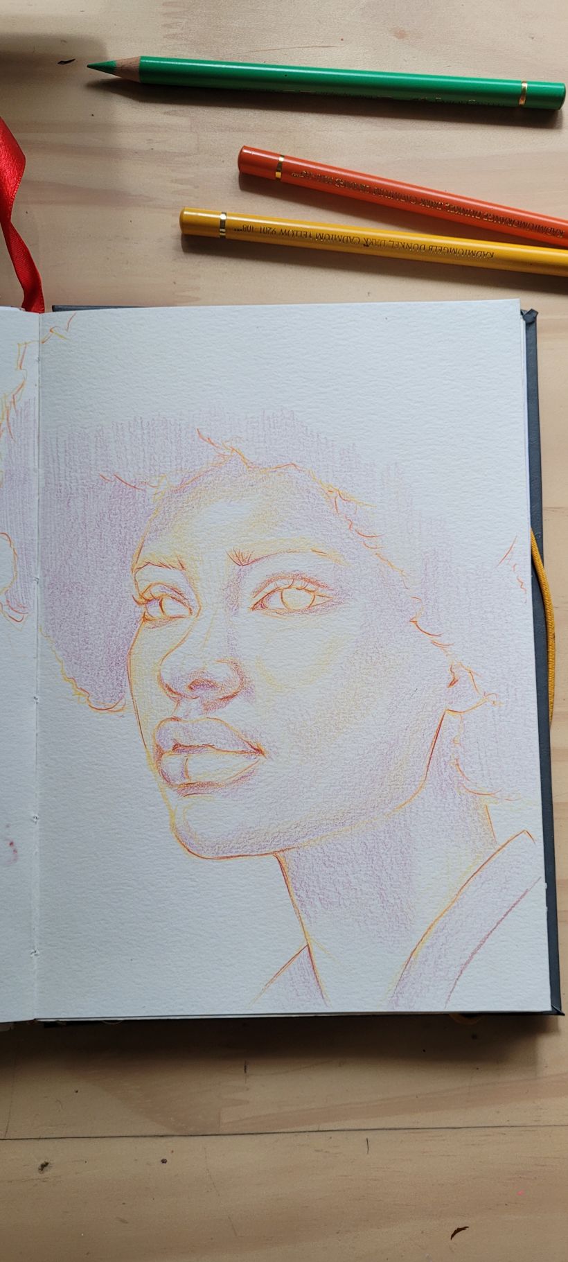 Meu projeto do curso: Desenho de retratos vibrantes com lápis de cor 9