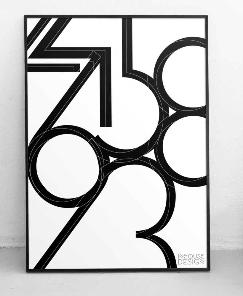 Numbers Typography Poster series 2