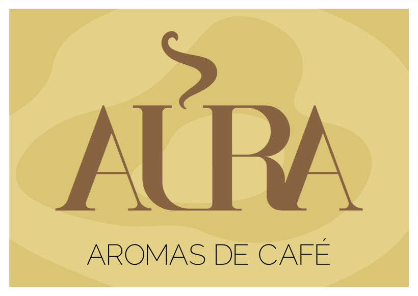 Aura, aromas de café. Mi proyecto del curso: Diseño de marcas con retícula 1
