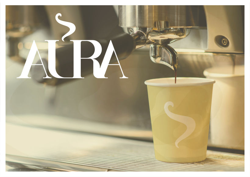 Aura, aromas de café. Mi proyecto del curso: Diseño de marcas con retícula 5