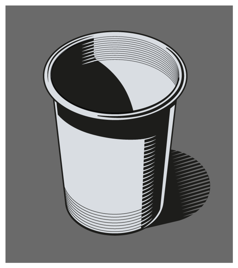 A paper cup