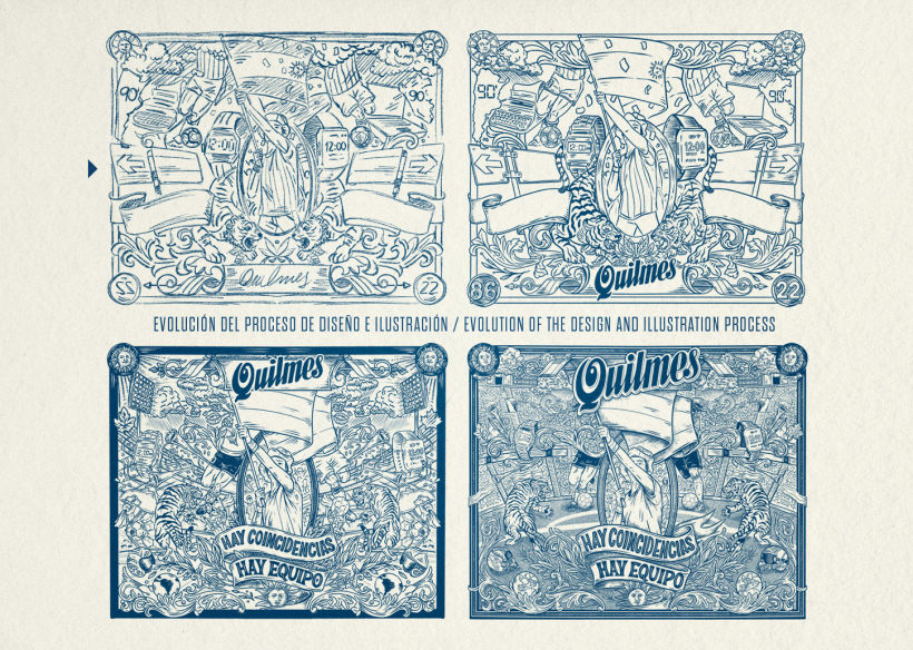 Diseño e ilustración para cerveza Quilmes / Edición mundial Qatar 2022 🍺🇦🇷 4