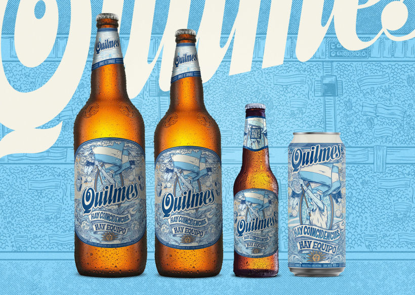 Diseño e ilustración para cerveza Quilmes / Edición mundial Qatar 2022 🍺🇦🇷 9