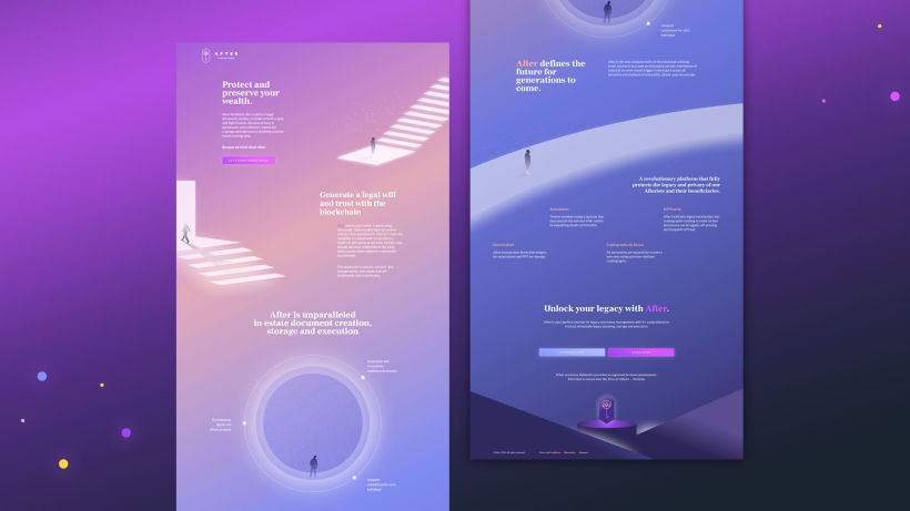 UX and UI Design for the landing page
