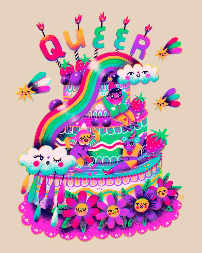 And finally, we have the design for the shirt, based on the theme of Pride and Queerness.