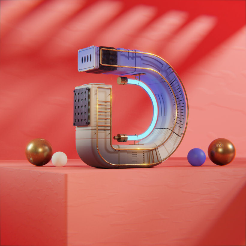 Mi proyecto del curso: Diseño 3D de letras originales con Blender 2