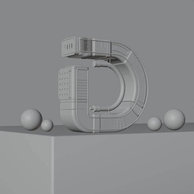 Mi proyecto del curso: Diseño 3D de letras originales con Blender 5