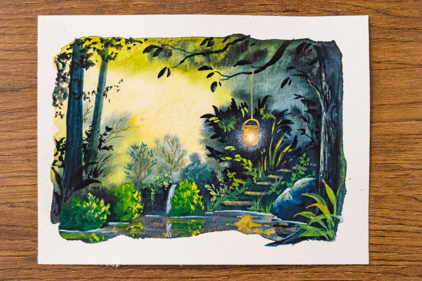 My project for course: Fantasy Landscapes with Watercolor & Gouache 1